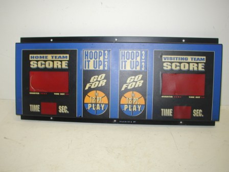 Hoop It Up Score Display Cover (Item #18) (Red Lense Area On Both Sides Are Cracked) $24.99